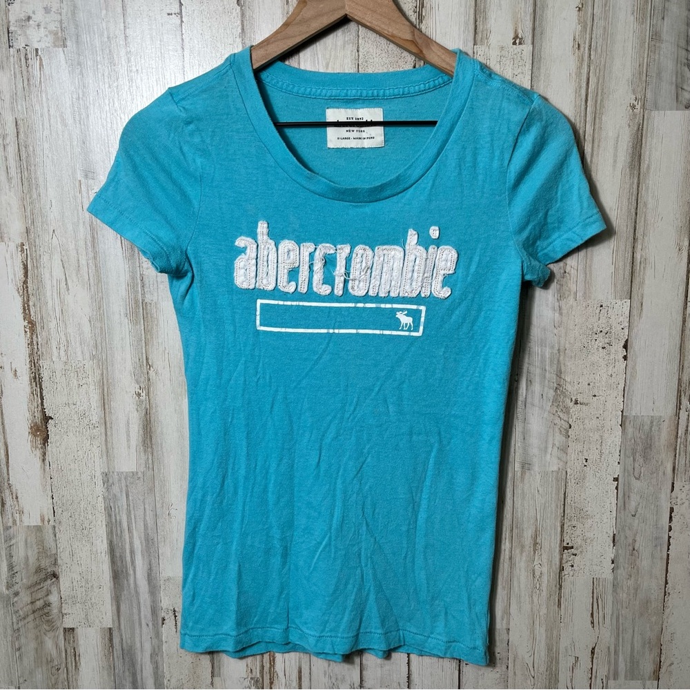 Abercrombie & Fitch Vtg Y2K‎ Baby Tee Preppy Bella Swan Tight Womens Size S/M